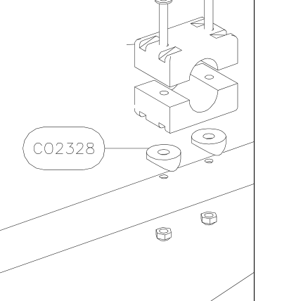 CO2328 – Cabin top diagonal and side tubes (Hanuman) spare part diagram