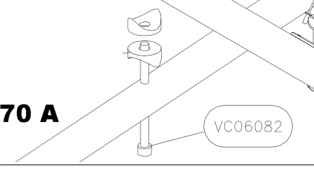 VC06082 – Cabin top diagonal and side tubes (Hanuman) spare part diagram
