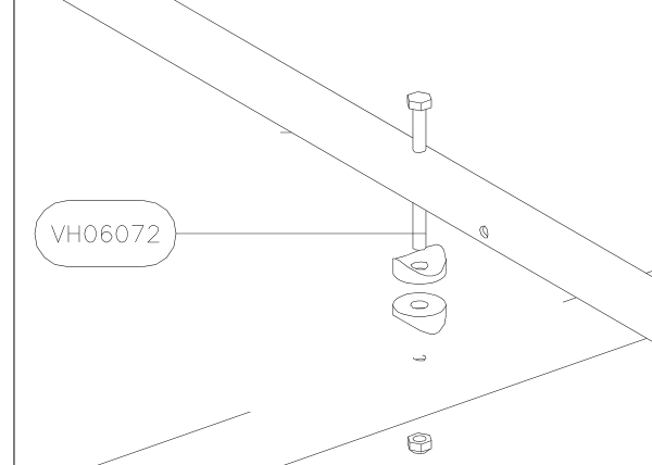 VH06072 – Cabin top diagonal and side tubes (Hanuman) spare part diagram