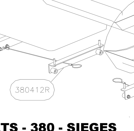 380412R – Seats (Hanuman) spare part diagram