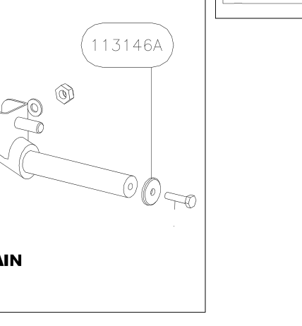 113146A – Main gear leg (X-Air) spare part diagram