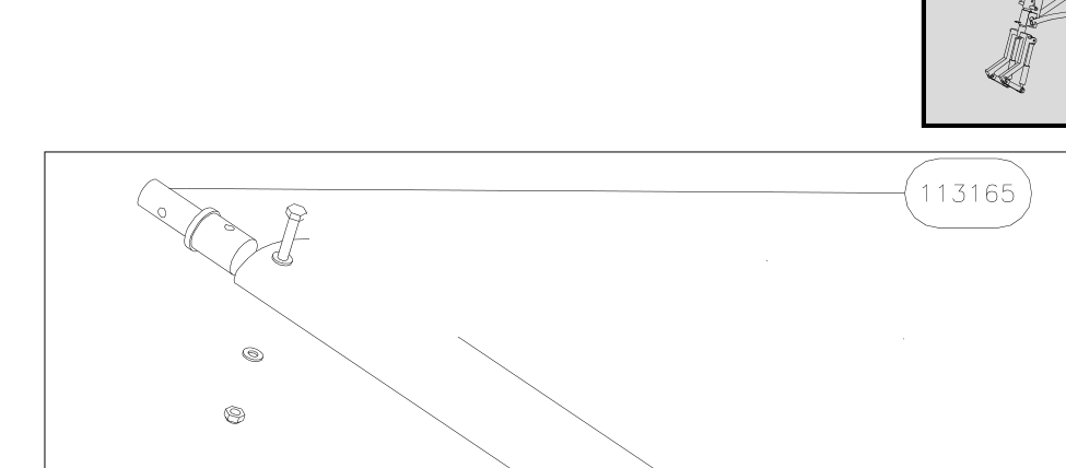 113165 – Main gear leg (X-Air) spare part diagram