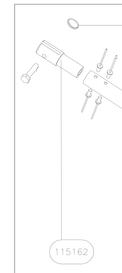 115162 – Long jury struts (X-Air) spare part diagram