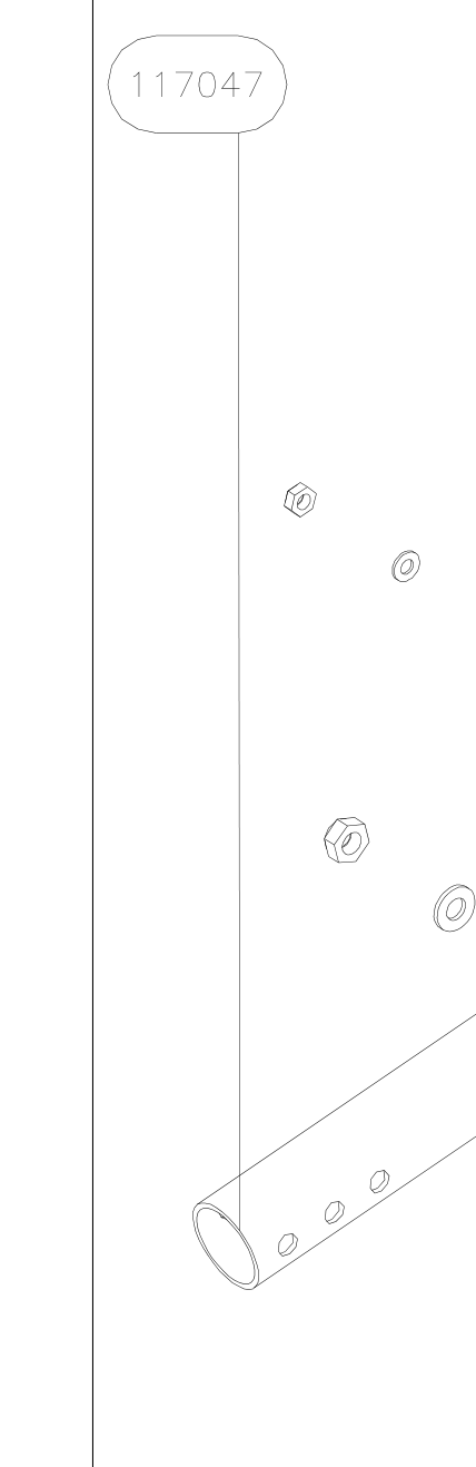 117047 – Elevator tube front part (X-Air) spare part diagram