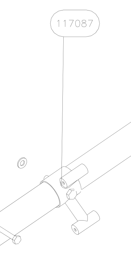 117087 – Elevator tube front part (X-Air) spare part diagram