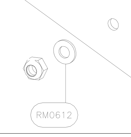 RM0612 – Elevator tube front part (X-Air) spare part diagram