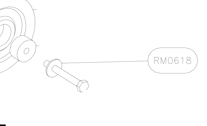 RM0618 – Elevator tube front part (X-Air) spare part diagram