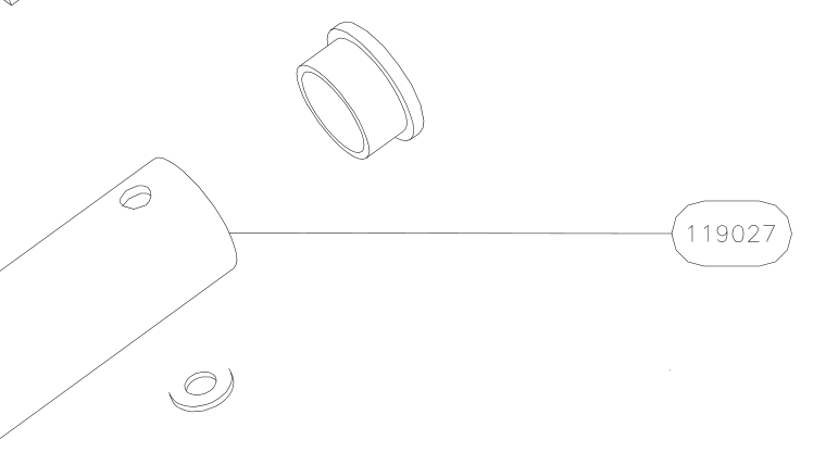 119027 – Fin trailing edge (X-Air) spare part diagram
