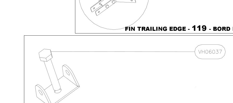 VH06037 – Fin trailing edge (X-Air) spare part diagram