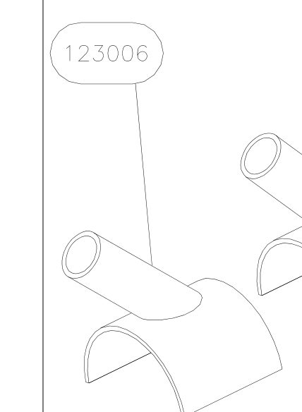 123006 – Fuselage fittings set (X-Air) spare part diagram