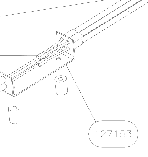 127153 – Throttle and choke assembly (X-Air) spare part diagram