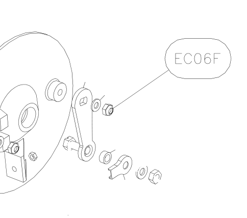 EC06F – Rear wheels (X-Air) spare part diagram