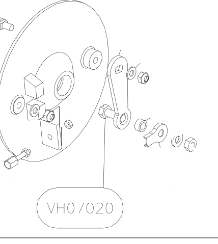 VH07020 – Rear wheels (X-Air) spare part diagram