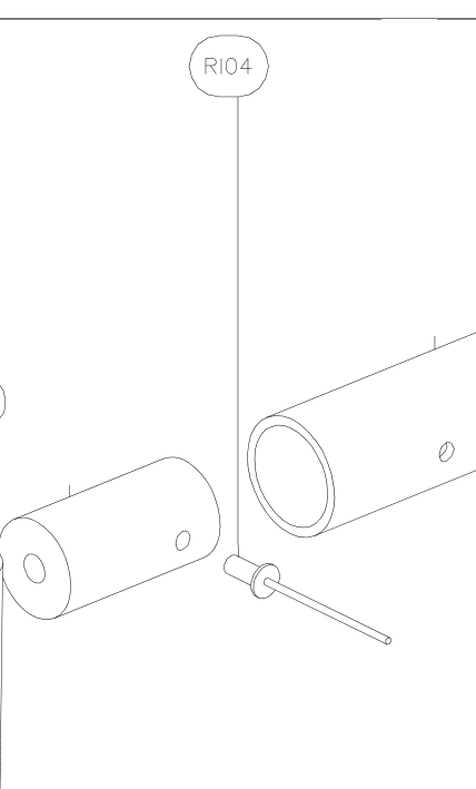 RI04 – Rudder (X-Air) spare part diagram