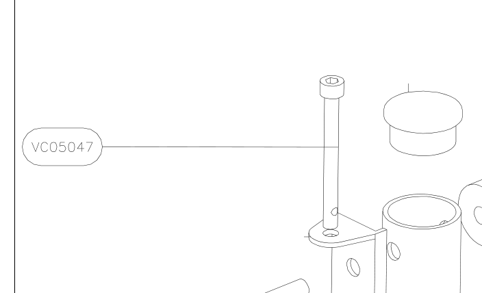 VC05047 – Rudder (X-Air) spare part diagram