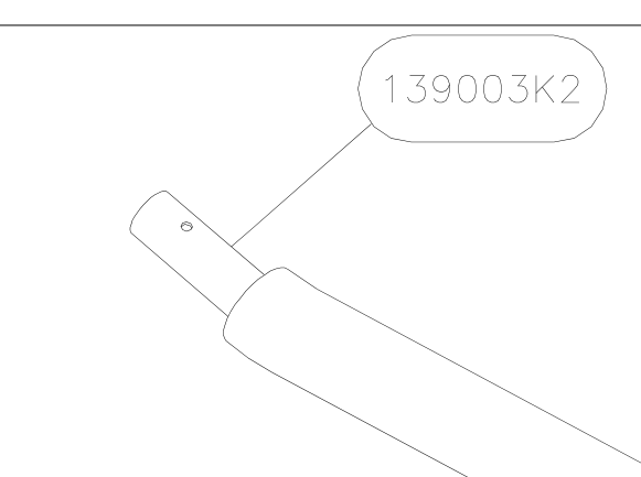 139003K2 – Front roll bar (X-Air) spare part diagram