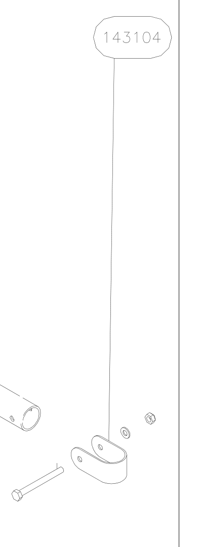 143104 – Under seat tube (X-Air) spare part diagram