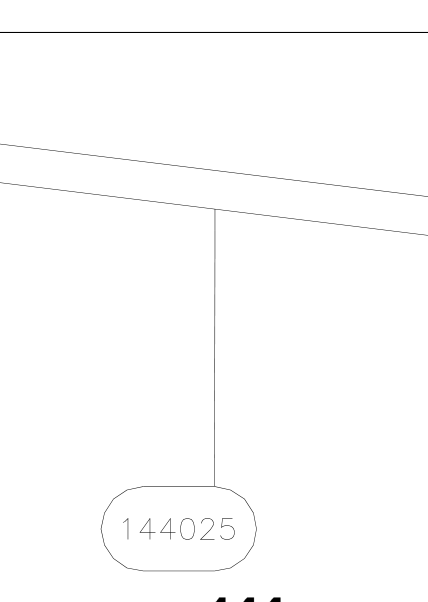 144025 – Top fin leading edge (X-Air) spare part diagram