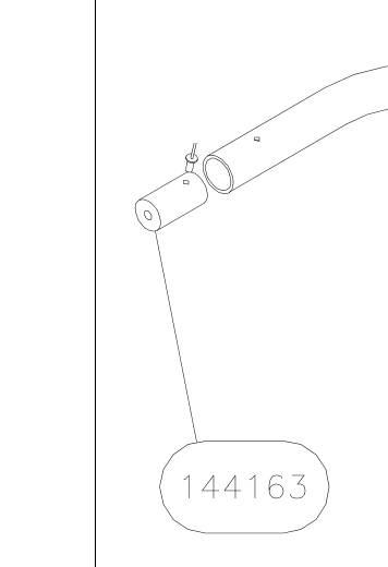 144163 – Top fin leading edge (X-Air) spare part diagram