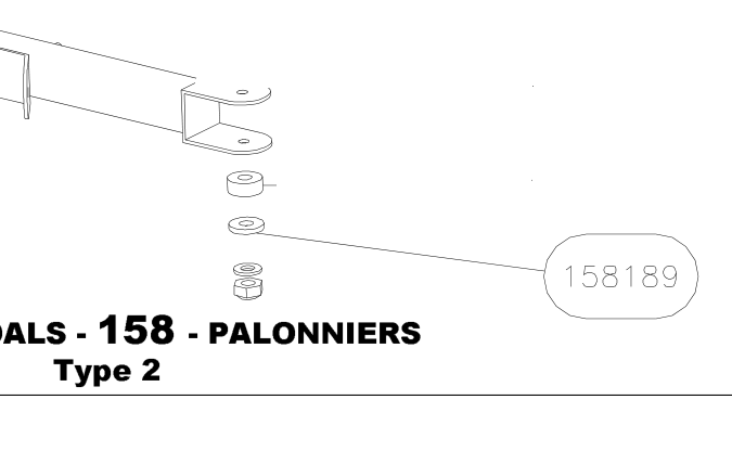 158189 – Rudder pedals (X-Air) spare part diagram