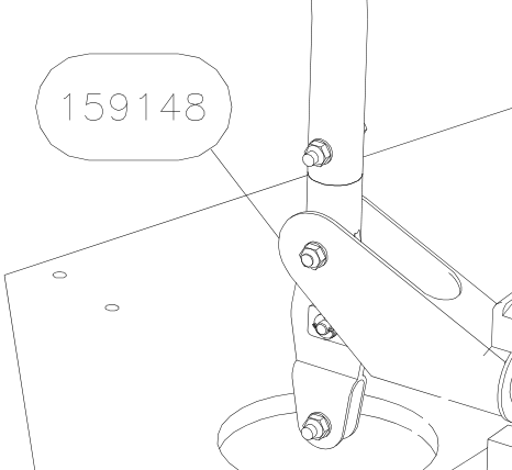 159148 – Control sticks (X-Air) spare part diagram