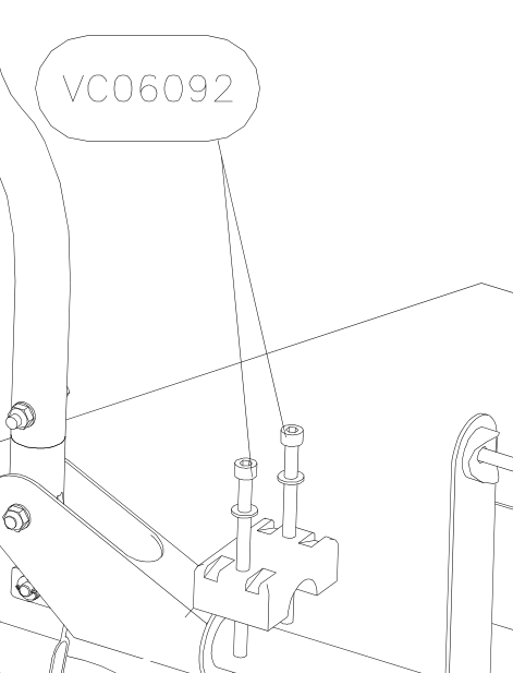 VC06092 – Control sticks (X-Air) spare part diagram
