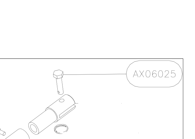 AX06025 – Central jury struts (X-Air) spare part diagram