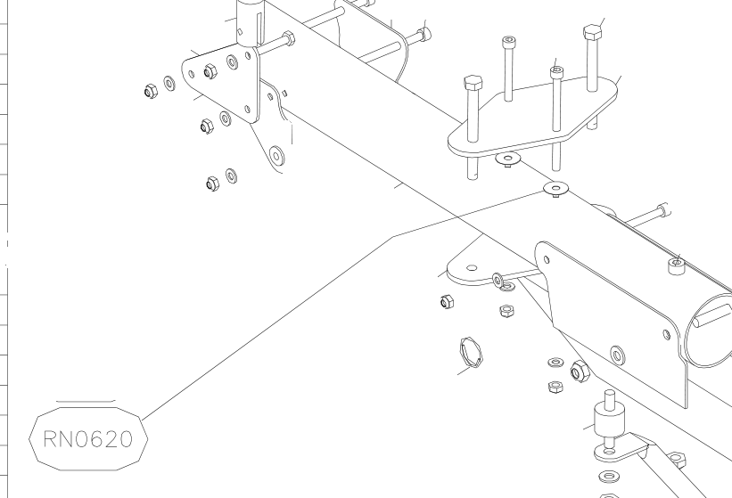 RN0620 – Keel front part (X-Air) spare part diagram