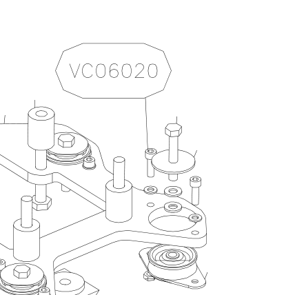 VC06020 – Keel front part (X-Air) spare part diagram