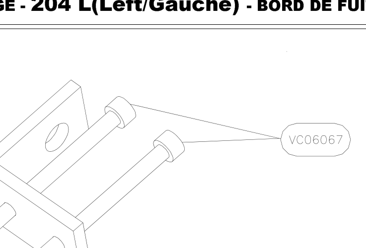 VC06067 – Trailing edge (X-Air F Gumnam) spare part diagram